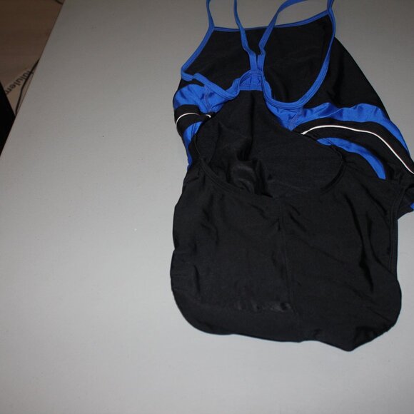Black & Blue 1 Pcs Speedo Swimsuit Size 14/40 Never Used - Picture 4 of 8